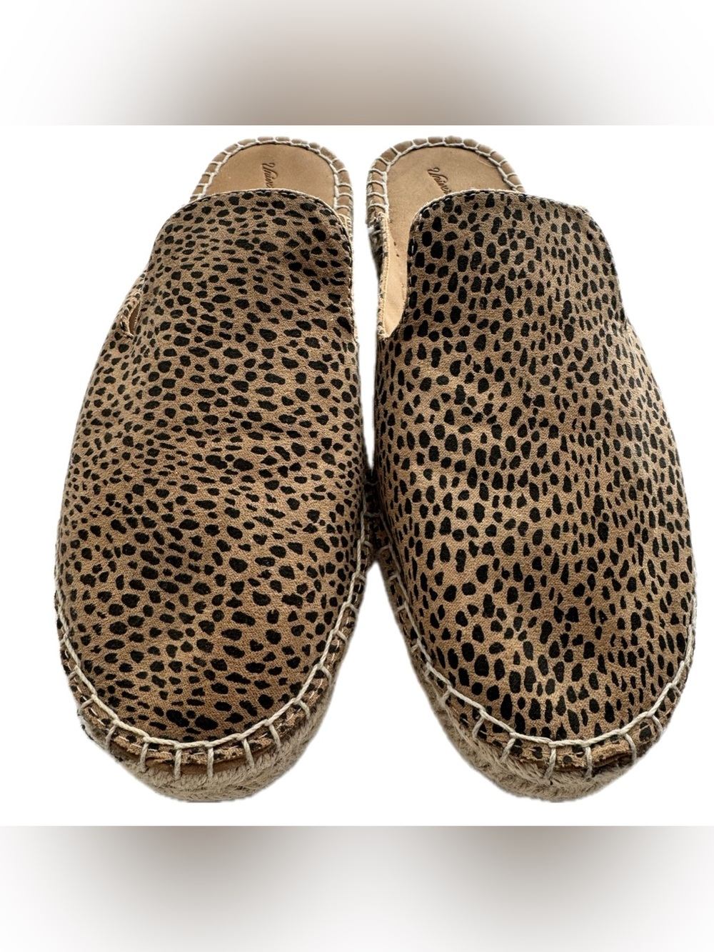Universal Thread Leopard Print Espadrille Mule Loafers Women’s Size 7